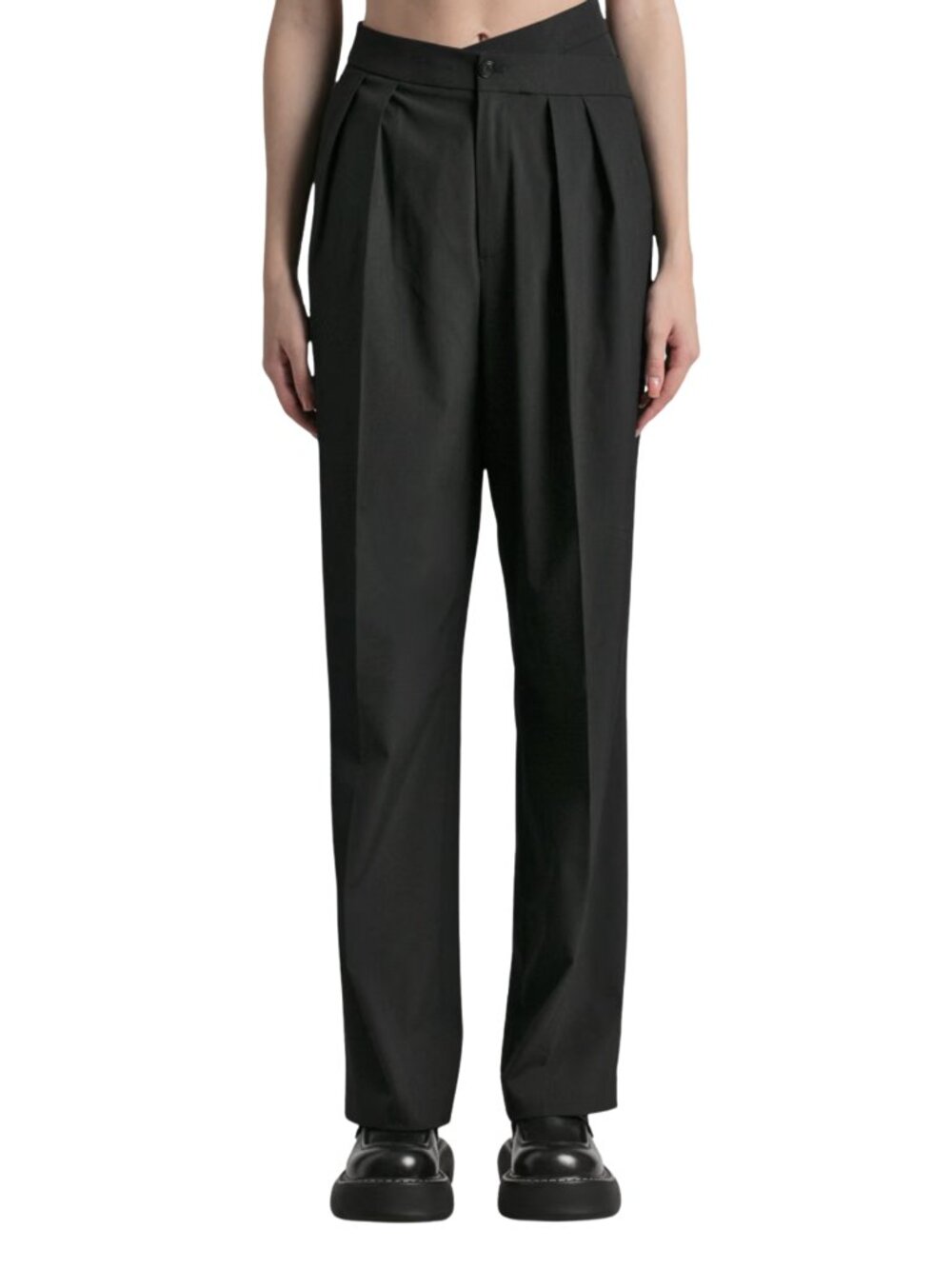 ROHE x CHRISTIE TYLER Dark Gray Siona Trousers Pants NWT sz EU 36